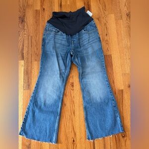 Old Navy Women's Blue Flare Maternity Jeans
